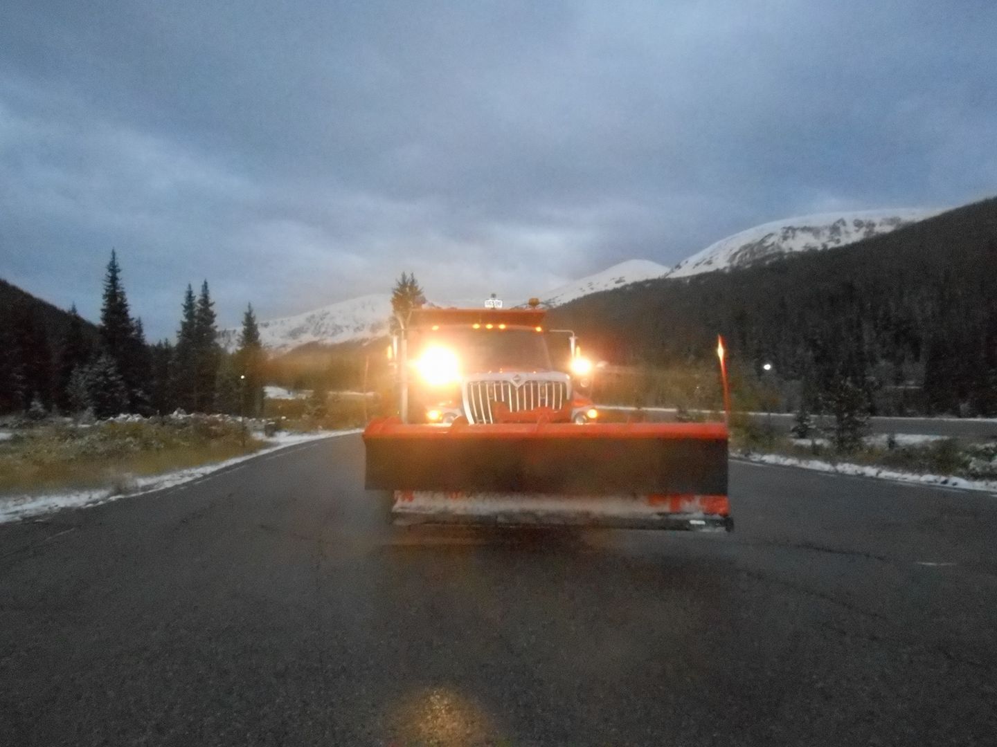 CDOT Plows Its First Snow Of The Season In Colorado! | 9news.com